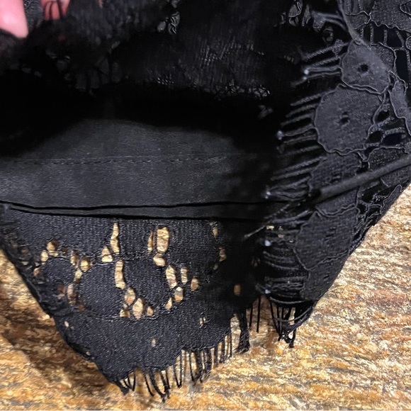 J. Crew Collection Black Leavers Lace Jumpsuit Women’s Size 0 - Picture 10 of 15